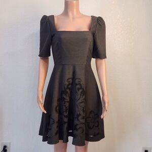 Steve Madden Dark Grey Empire Waist Shift Dress Size: 2